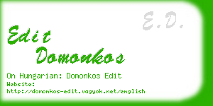 edit domonkos business card